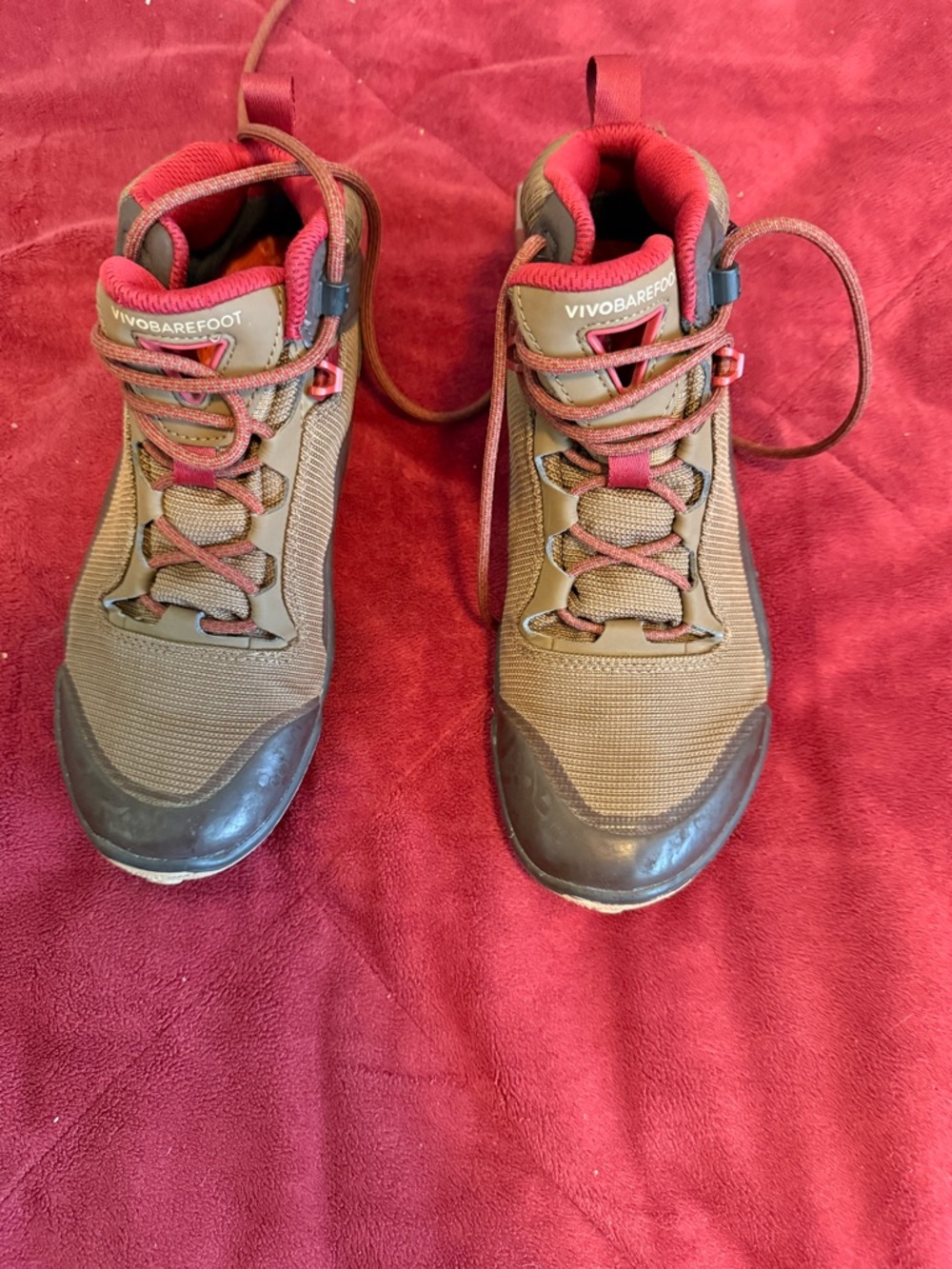 Vivobarefoot Brown and Red Women's Lightweight Trail Shoes